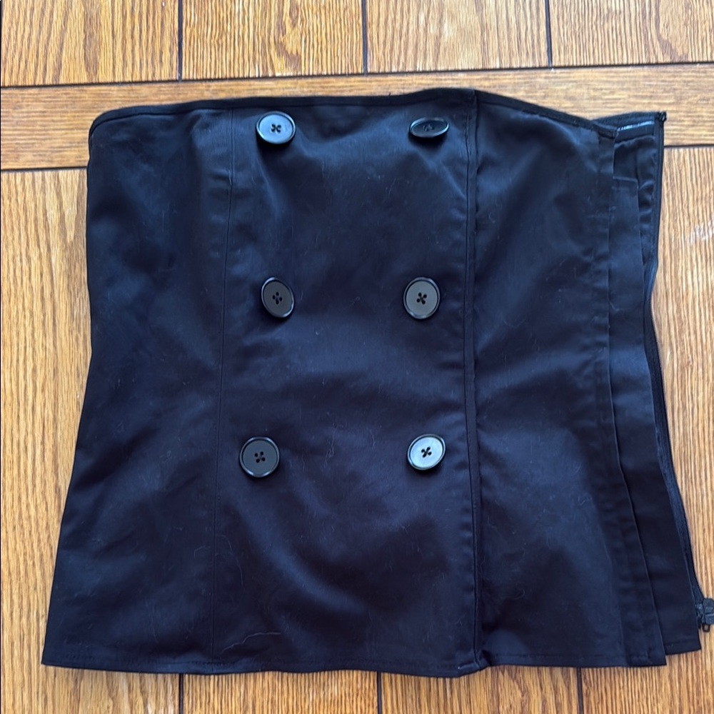 Club Monaco Black Strapless Top